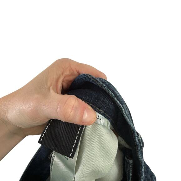 7 For All Mankind Slimmy Squiggle Dark Lago Wash Jeans Mens 31x33 - Picture 6 of 9